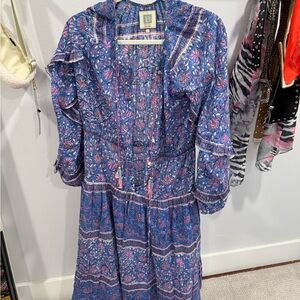 BP Blue and Pink Floral Patterned Garment